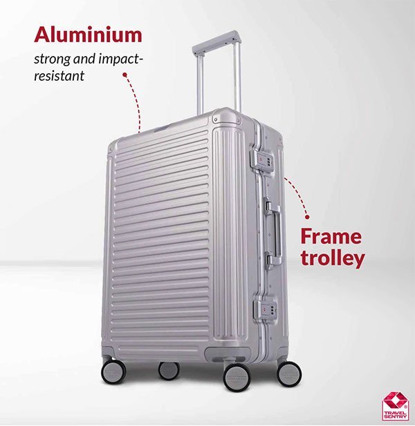 Travelite-4 Aluminum luggage